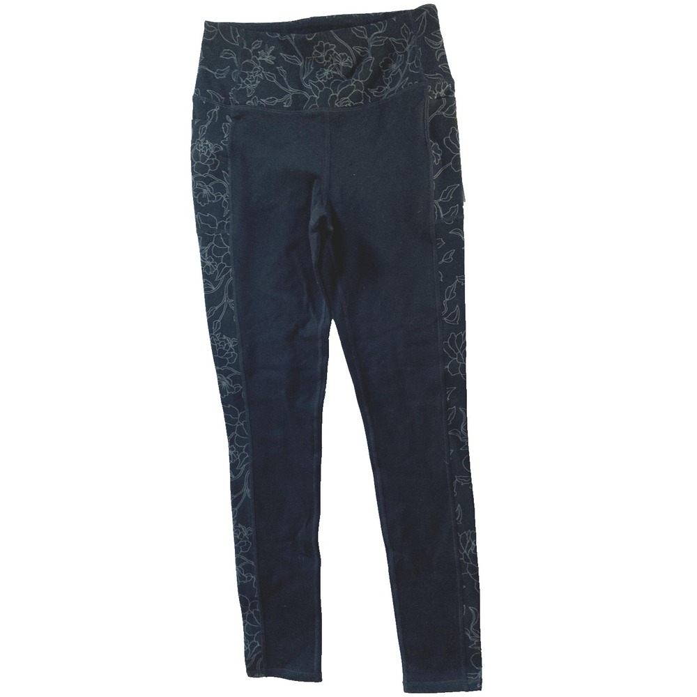 Skechers GOflex High Waisted Yoga Leggings Womens S Black Floral NWT